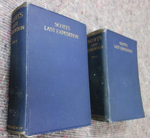 SCOTT (R.F.)  Scott's Last Expedition  . . .  First Edition, 2 vols. complete with the photogravure frontispieces, 6 photogravure sketches (by Dr. Wil