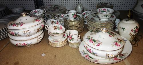 A Wedgwood Royal Charm dinner service and a Royal Copenhagen coffee service. (qty) S3M