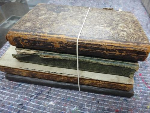 TRAVEL JOURNALS - 4 earlier 19th cent. (ca. 1820) with 3 of them in French; another continental travels (from Dieppe) - Rouen, Epernay, Lyons, Grand C