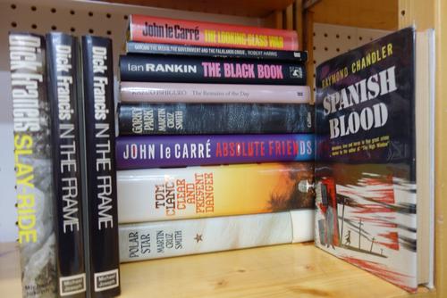 CHANDLER (R.)  Spanish Blood.  First Edition. d/wrapper. Cleveland: World Publishing Co., 1946.  *  short stories - originally appearing in 'Black Mas