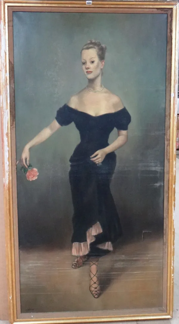 Alexander Brook (1898-1980), Portrait of Fleur Cowles, oil on canvas, signed, 181cm x 90cm. DDS  IllustratedProvenance; The Estate of Fleur Cowles