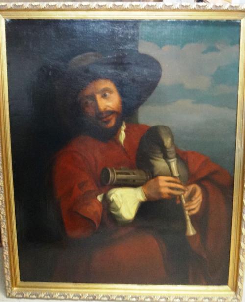 After Sir Anthony van Dyck, Portrait of François Langlois, oil on canvas, 100cm x 80cm.  Illustrated