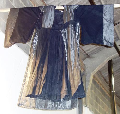 A quantity of alien costumes from 'Out of The Blue' possibly also used for the 1991 production of The Mikado