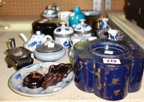 A quantity of mainly 20th century Oriental items including vases, bowls, boxes and sundry. (qty)  S1TProvenance; The Estate of Fleur Cowles