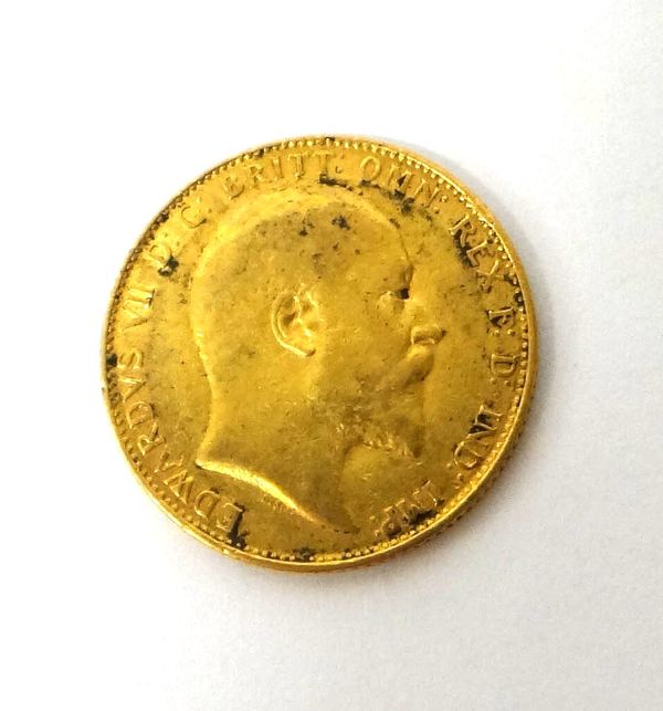 An Edward VII sovereign 1904.