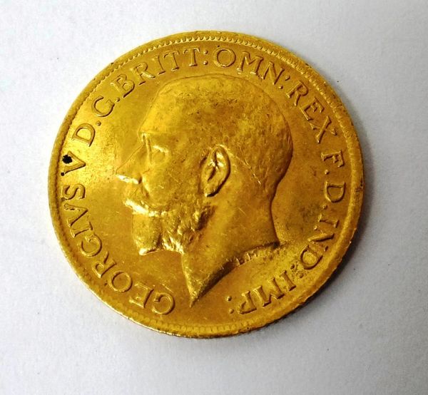 A George V sovereign 1913.