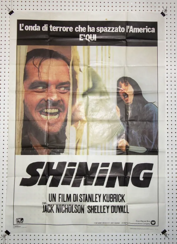 Film Poster; 'The Shining', French, folded.