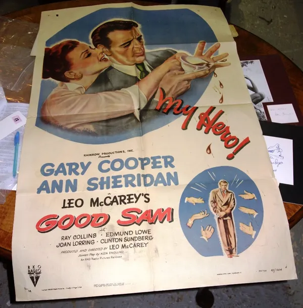 A small quantity of vintage film posters and sundry ephemera. CAB
