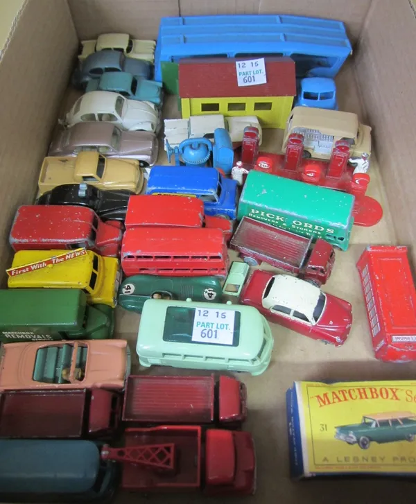 A quantity of Matchbox Lesney die cast vehicles from the 1-75 series, including; no.34 VW Caravette, no.31 Ford station wagon, boxed, no.25 Dunlop van