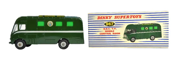 A Dinky Supertoys 967 BBC TV mobile control room, boxed.  Illustrated