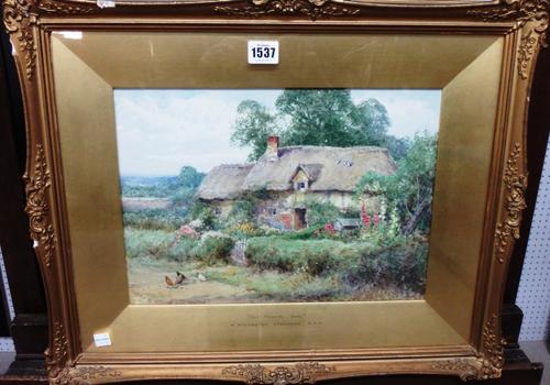 Henry Sylvester John Stannard (1870-1951), Near Flitwick, Beds; Evening at Tempsford, a pair, watercolour, both signed, each 25cm x 35cm.(2) DDS  Illu