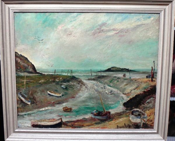 Ronald Ossory Dunlop (1891-1973), The estuary, Weston-Super-Mare, oil on canvas, signed, 62cm x 75cm. DDS  Illustrated