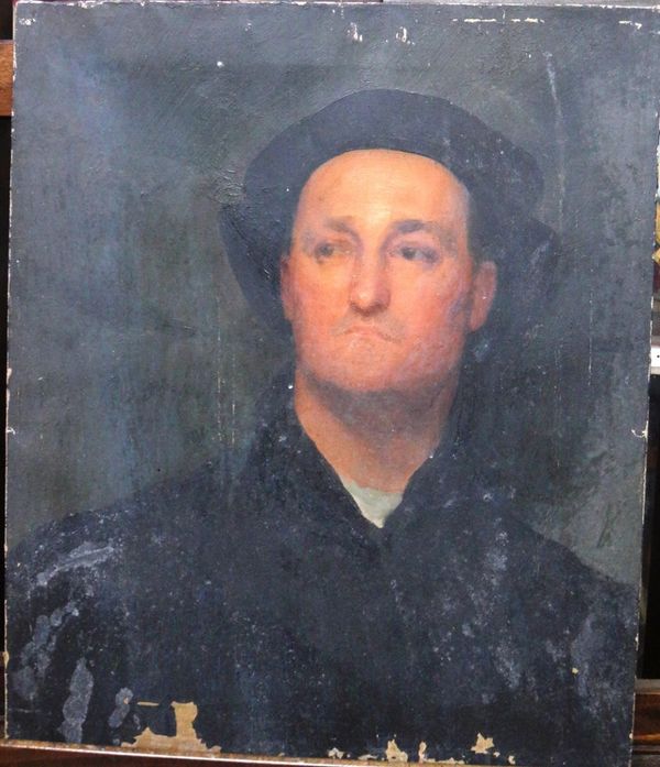 Douglas Stannus Gray (1890-1959), Old man in Elizabethan dress, oil on canvas, 61cm x 51cm.Exhibited: Southern Society of Artists, 1924 DDS