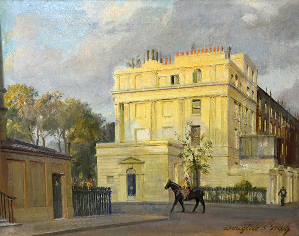 Douglas Stannus Gray (1890-1959), Autumn at York Gate, Regents Park, oil on canvas, signed, 69cm x 89cm.  IllustratedExhibited: Spink 1995Grundy Art G