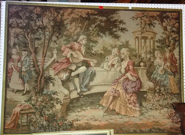A 20th century French machine made tapestry.