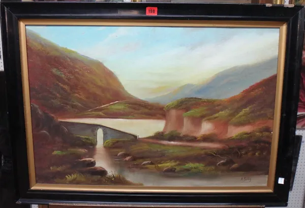 Hal Burton (early 20th century), Highland scenes, three oil on board, all signed (3).