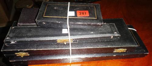 Silver plated metal wares, comprising; a pair of fish servers, having antler style handles, a pair of fish servers with engraved decoration, a pair of