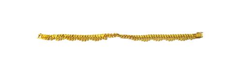 A gold bracelet, with pierced and facet cut decoration, on a foldover clasp, detailed 916, weight 15.8 gms.