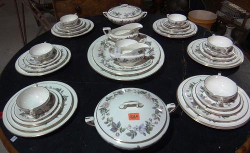 A Royal Worcester June Garland pattern part dinner service.
