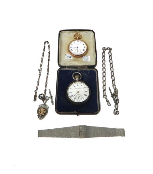 A lady's 9ct white gold Bueche-Girod bracelet wristwatch, the integral rectangular textured dial with thin black baton shaped and Roman numerals, on a