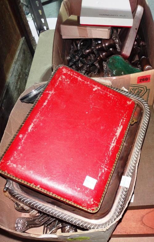 A quantity of assorted silver plate, including candlesticks, flatware, tureens, a canteen and sundry.