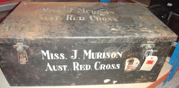 Military Interest; a quantity of collectables, uniforms and ephemera relating to Australian Red Cross Superintendant B3/665 Miss J Murrison, contained