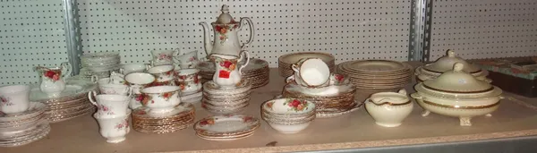 A quantity of dinner and tea wares, comprising; Royal Albert Old Country Roses and Lavender Rose collections.
