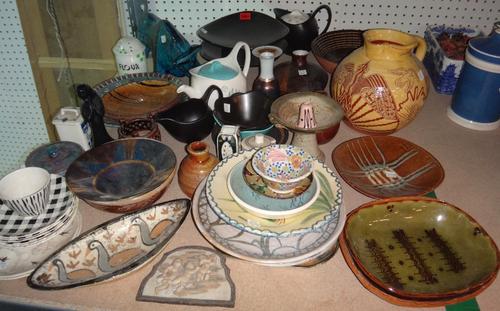 A quantity of 20th century ceramics, including Midwinter tea wares, studio pottery and sundry.