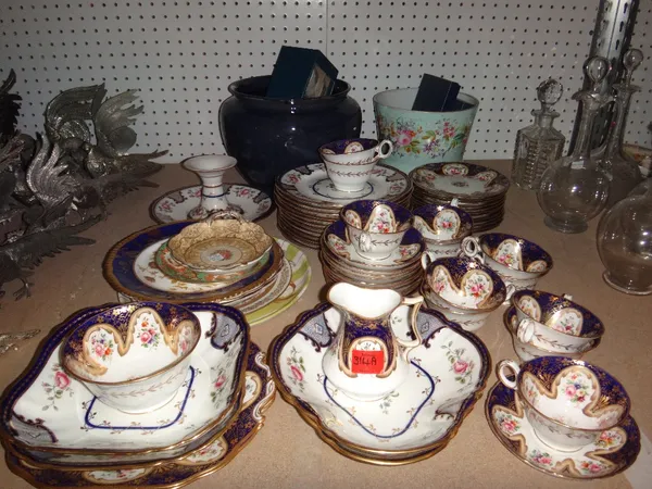 A quantity of ceramics, including Aderley's china dinner wares, Aynsley dinner wares and sundry, together with two ceramic jardinieres.