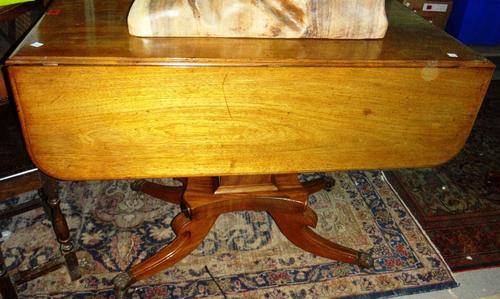 A 19th century mahogany drop flap Pembroke table.