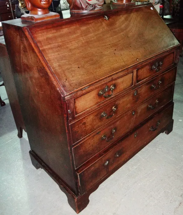 A George III mahogany bureau.