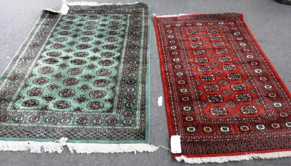 Two Pakistan rugs, one 177cm x 125cm and the other 156cm x 93cm..