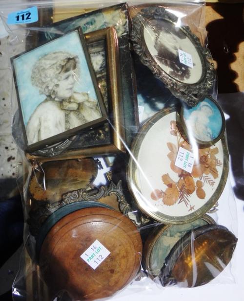 A group of 19th century and later portrait miniatures, including one painted on ivory.