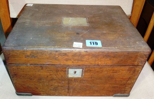 A 19th century rosewood jewellery box containing games.