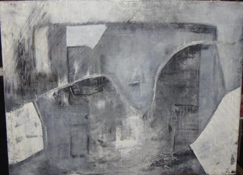 Peter Fowler (contemporary), London 2008, oil on canvas, signed and inscribed on stretcher.