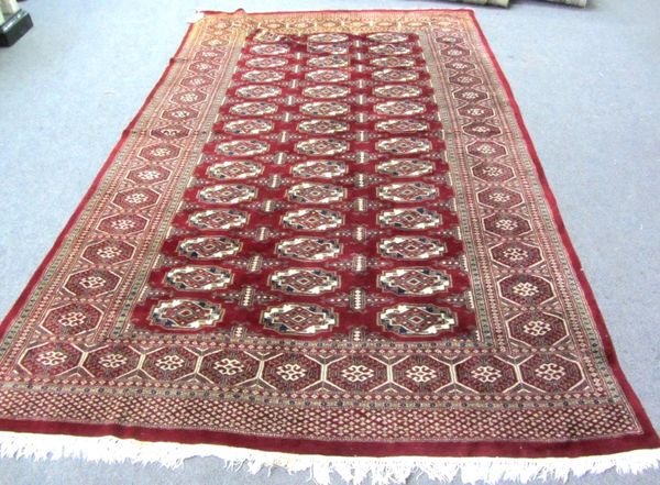 A modern Indian rug.