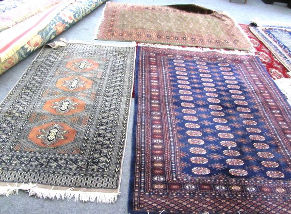 Three Pakistan Bokhara rugs (3).