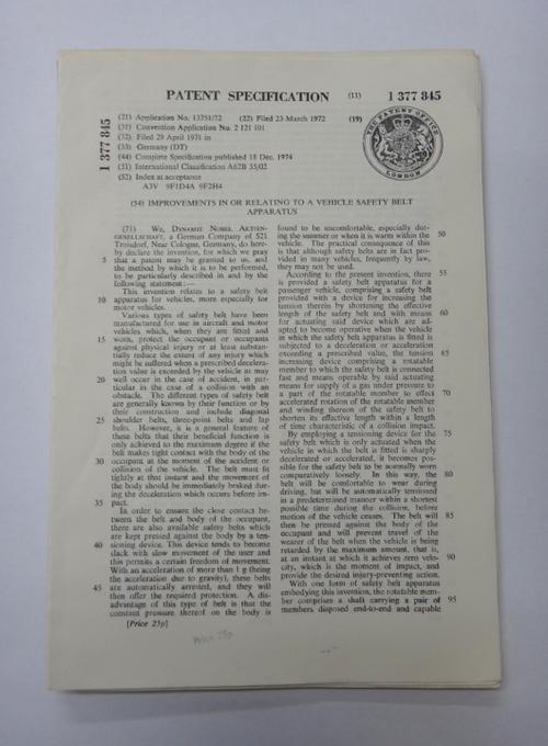 PATENTS - a large collection of photostat copies of (mostly) motoring interest - 19th & earlier 20th cents. (a few earlier), includes 10 originals;  s