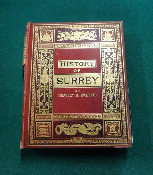 BRAYLEY (E.W.)  A Topographical History of Surrey.  (2nd edition), revised & edited by Edward Walford, 4 vols. engraved pictorial vignette & printed t