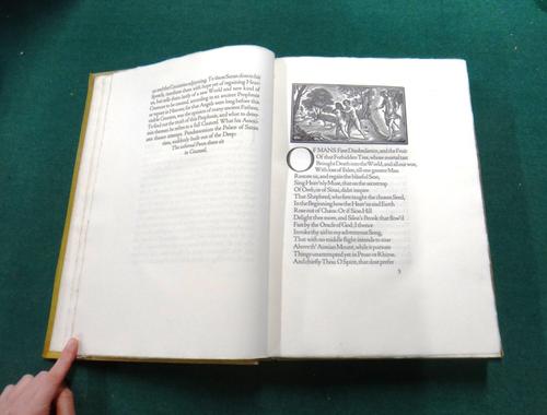 MILTON (J.)  Paradise Lost  . . .  (and) Paradise Regain'd  . . .  together 2 vols., Limited Edition. 16 wood-engraved & tissue guarded plates, with 4