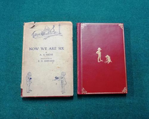 MILNE (A.A.)  The House at Pooh Corner.  First Edition. illus. (incl. e/ps.) by E.H. Shepard; original gilt-pictorial red leather issue, g.e. 1928;  M