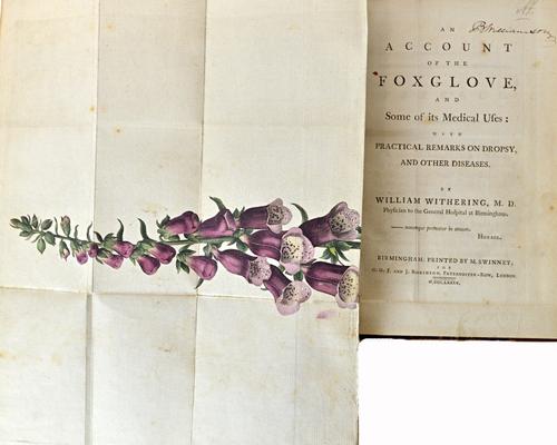WITHERING (Wm.)  An Account of the Foxglove, and some of its Medical Uses: with practical remarks on dropsy, and other diseases.  First Edition. hand-