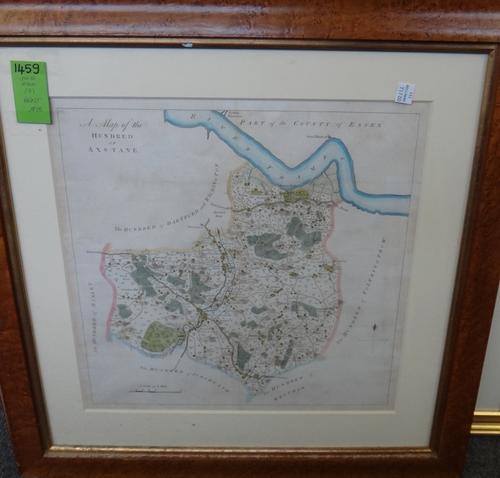 KENT -  A Map of the Hundred of Axstane / A Map of the Hundred of Little and Lesnes / A Map of the Hundred of Blackheath.  hand-coloured, 37 x 37cms.