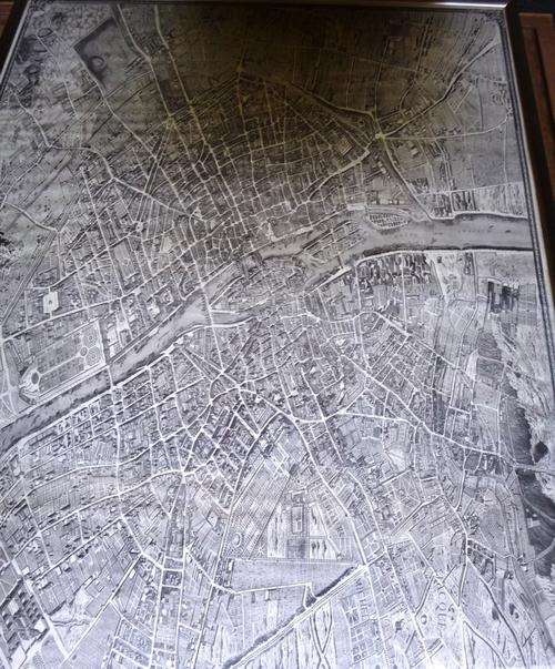 PARIS -  Plan de Turgot.  facsimile reproduction, 115 x 145cms., from the original of 1739. (? ca. 1970).