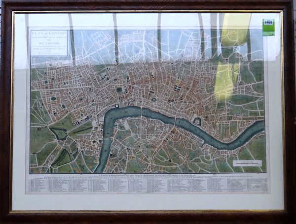 J.G. BONNISELLE - Plan of London, Westminster and the Borough of Southwark, with all the additional streets, squares, &c.  . . .  to the year 1801  .