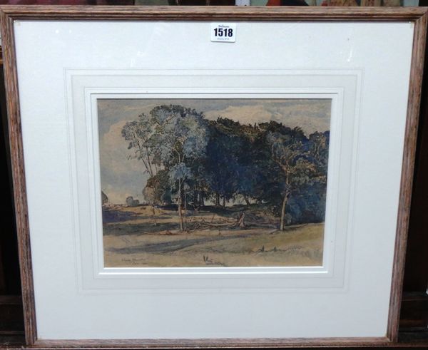 Claude Muncaster (1903-1974), Trees in Bignor Park, early morning, signed, inscribed on reverse, 23.5cm x 31cm.  Provenance: The Fine Art Society DDS