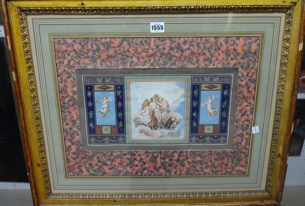 After Raphael, The Assembly of the Gods, a pair of Frieze designs, gouache, each 20cm x 38cm.(2)MS00000351/001  item 405