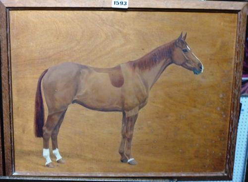 Frances Mabel Hollams (1877-1963), Nicholas Nicholby, oil on board, signed inscribed and indistinctly date '4* in pencil, 33.5cm x 45.5cm. DDS  Illust