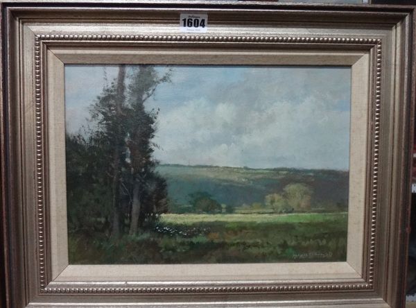 Norman Battershill (b.1922), Landcapes, three, oil on board, two signed, the largest 24cm x 34cm.(3) DDS