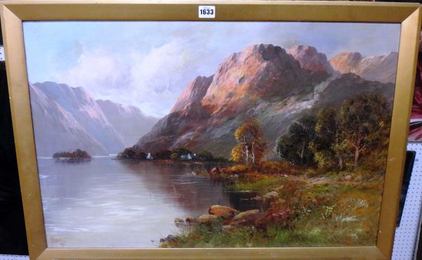 John Bates Noel (1870-1927), A Clear Day, Loch Maree, oil on canvas, signed and dated 1911, 50cm x 75cm.
